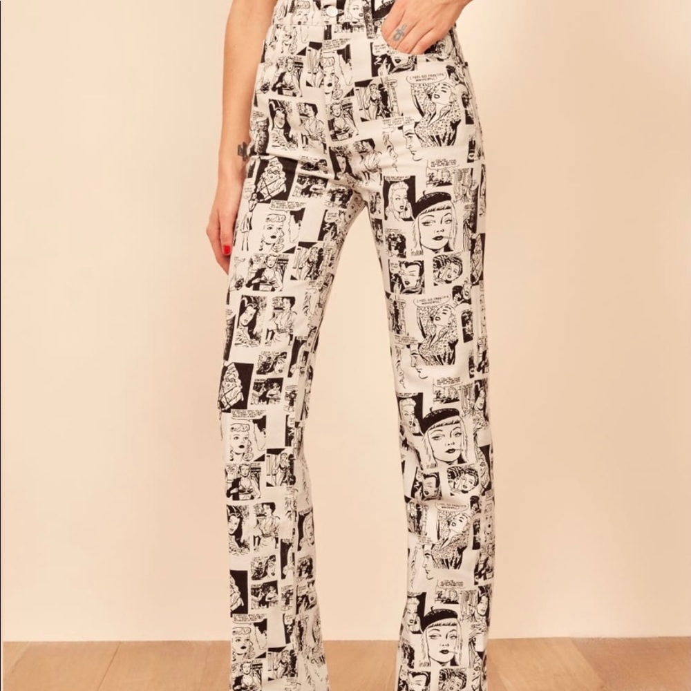 Reformation Newsprint Jeans Size 24